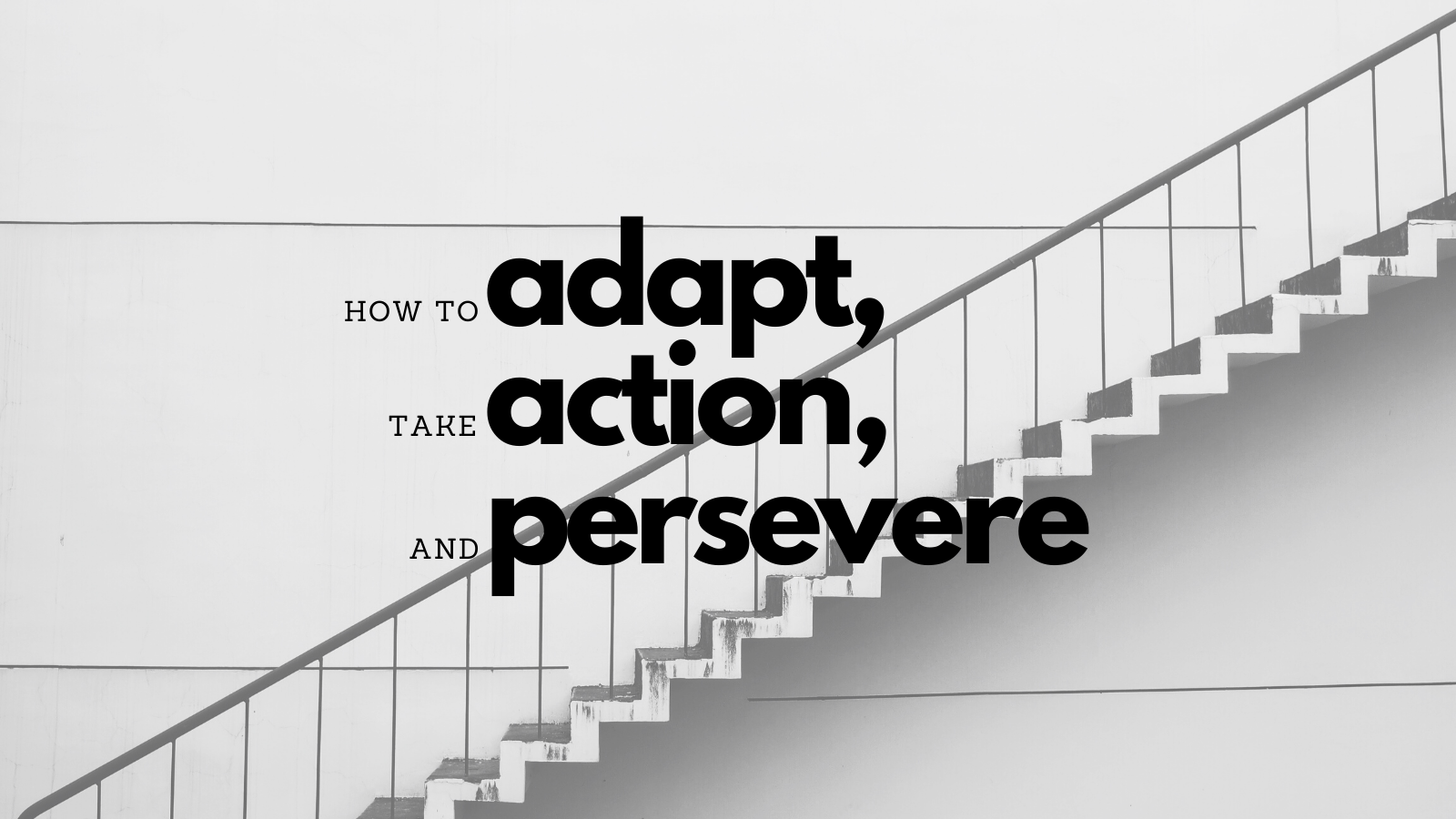 How To Adapt, Take Action and Persevere
