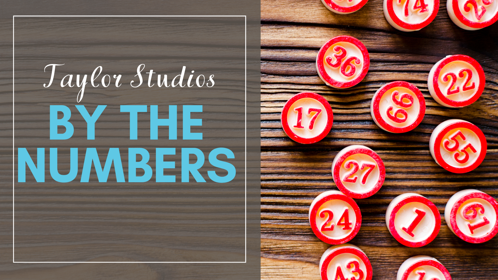 Taylor Studios by the Numbers