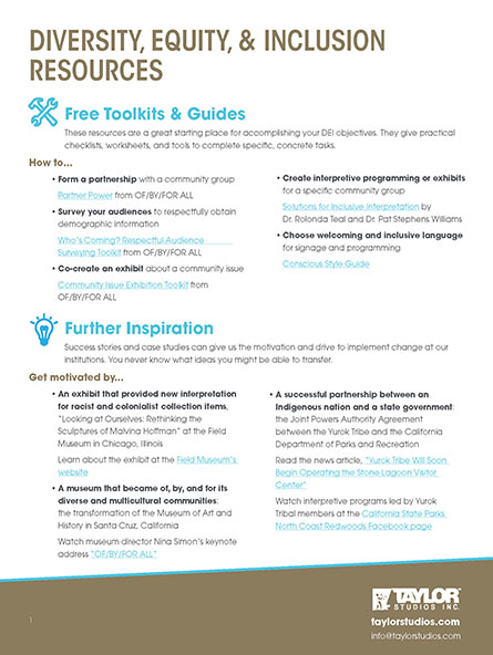 Diversity, Equity, & Inclusion Resources