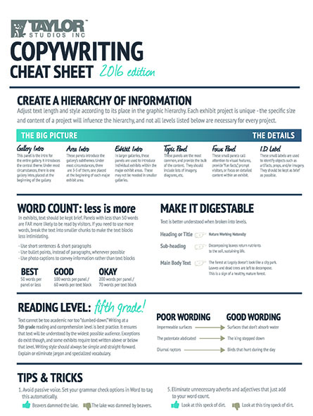 Copywriting Cheat Sheet