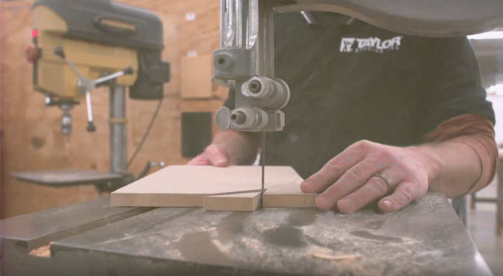 Upclose view of woodworking in action